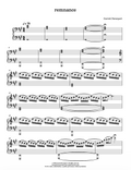 Sheet music for 'remnance' by Garrett Davenport on white background