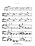 Sheet music for 'thermal' by Garrett Davenport on white background